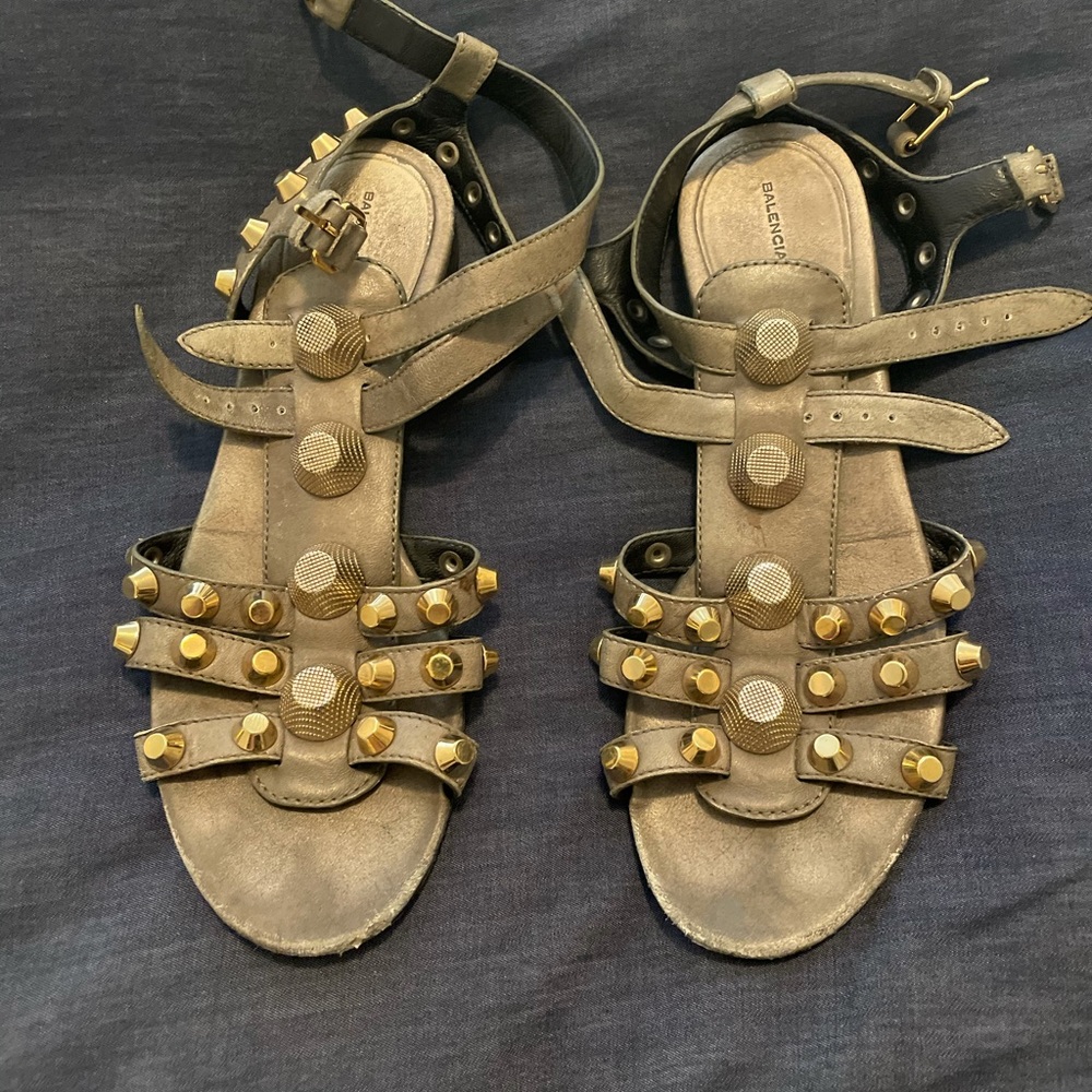 Balenciaga giant stud arena gladiator sandal 36.5